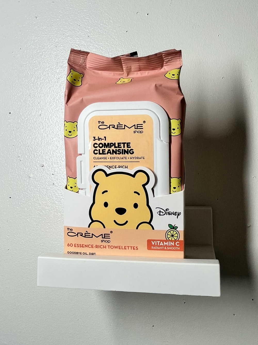 BRAND NEW The Crème Shop “Winnie The Pooh” 3-in-1 Complete Cleansing Towelettes
